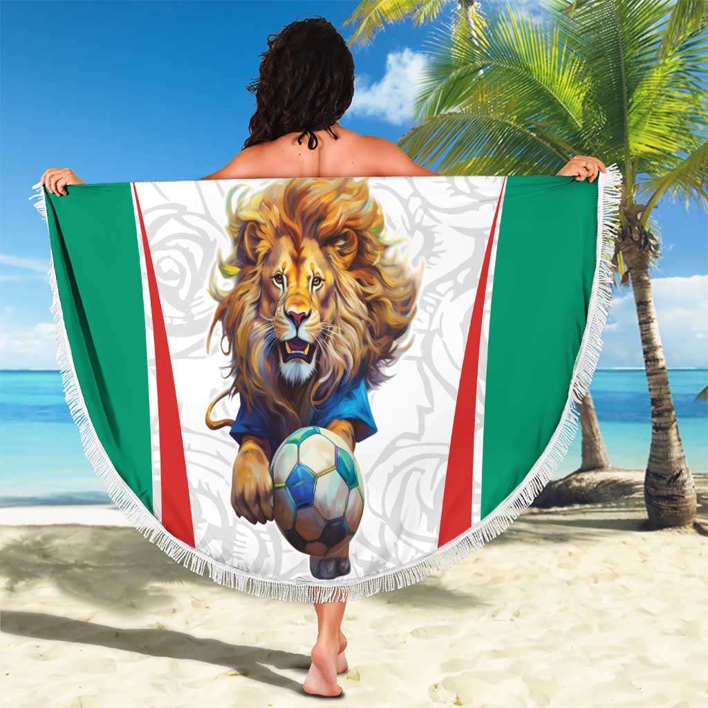 Custom Bulgaria Football We are Champions Beach Blanket Sporty Style with Lion Mascot