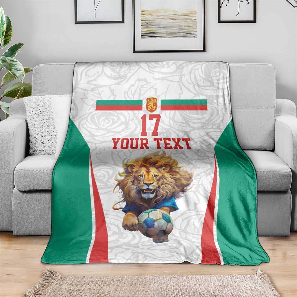 Custom Bulgaria Football We are Champions Blanket Sporty Style with Lion Mascot