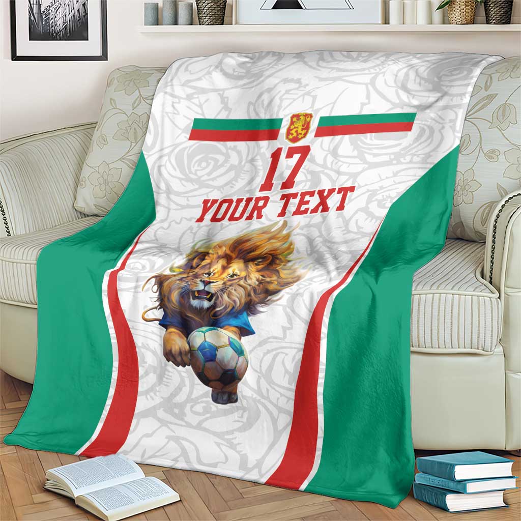 Custom Bulgaria Football We are Champions Blanket Sporty Style with Lion Mascot
