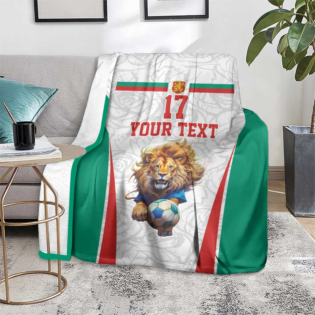 Custom Bulgaria Football We are Champions Blanket Sporty Style with Lion Mascot