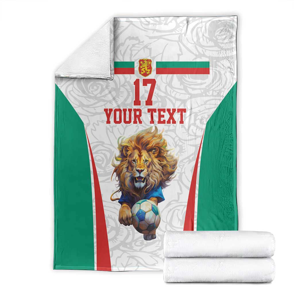 Custom Bulgaria Football We are Champions Blanket Sporty Style with Lion Mascot