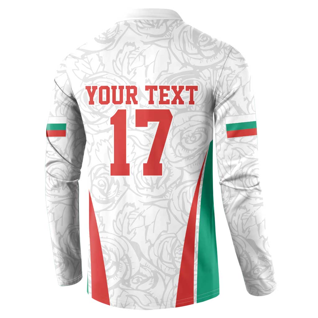 Custom Bulgaria Football We are Champions Button Sweatshirt Sporty Style with Lion Mascot