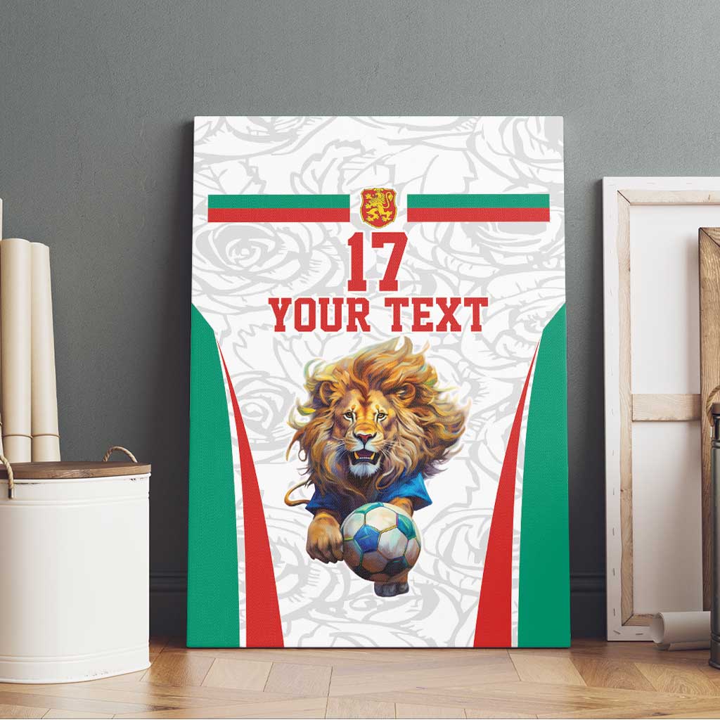 Custom Bulgaria Football We are Champions Canvas Wall Art Sporty Style with Lion Mascot