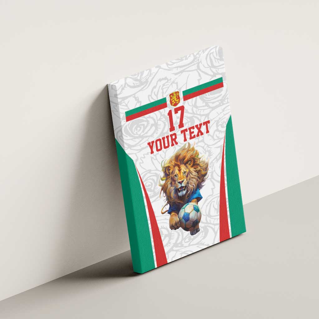 Custom Bulgaria Football We are Champions Canvas Wall Art Sporty Style with Lion Mascot