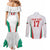 Custom Bulgaria Football We are Champions Couples Matching Mermaid Dress and Long Sleeve Button Shirt Sporty Style with Lion Mascot