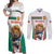 Custom Bulgaria Football We are Champions Couples Matching Off Shoulder Maxi Dress and Long Sleeve Button Shirt Sporty Style with Lion Mascot