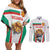 Custom Bulgaria Football We are Champions Couples Matching Off Shoulder Short Dress and Long Sleeve Button Shirt Sporty Style with Lion Mascot