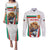 Custom Bulgaria Football We are Champions Couples Matching Puletasi and Long Sleeve Button Shirt Sporty Style with Lion Mascot