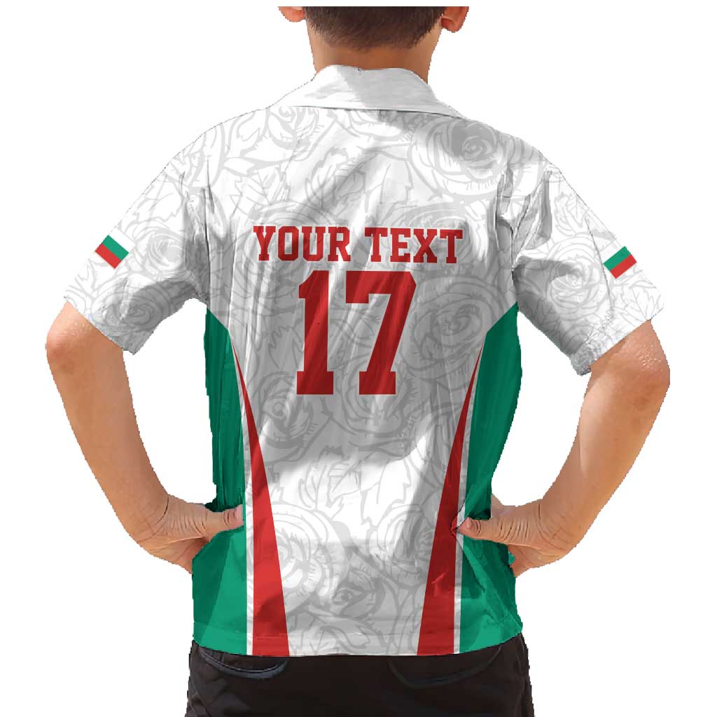 Custom Bulgaria Football We are Champions Family Matching Mermaid Dress and Hawaiian Shirt Sporty Style with Lion Mascot