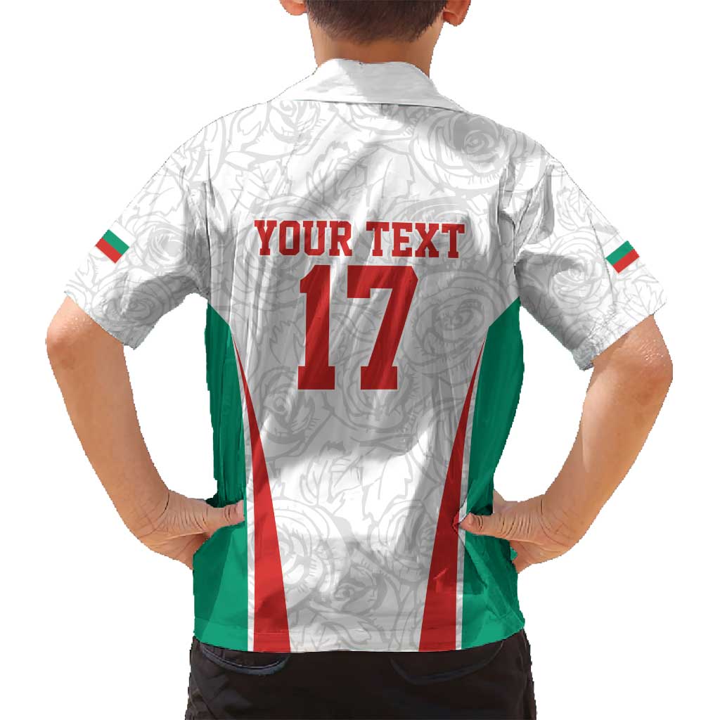 Custom Bulgaria Football We are Champions Family Matching Puletasi and Hawaiian Shirt Sporty Style with Lion Mascot