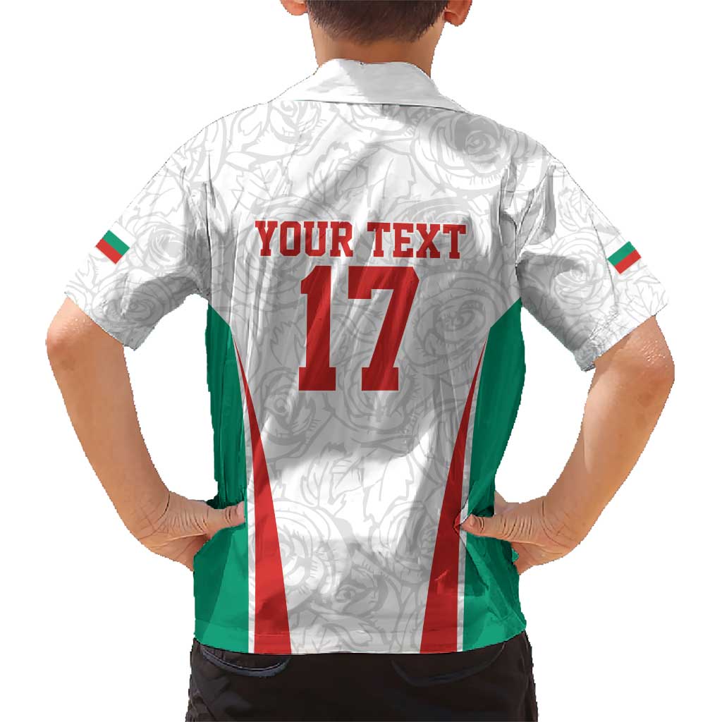 Custom Bulgaria Football We are Champions Family Matching Short Sleeve Bodycon Dress and Hawaiian Shirt Sporty Style with Lion Mascot