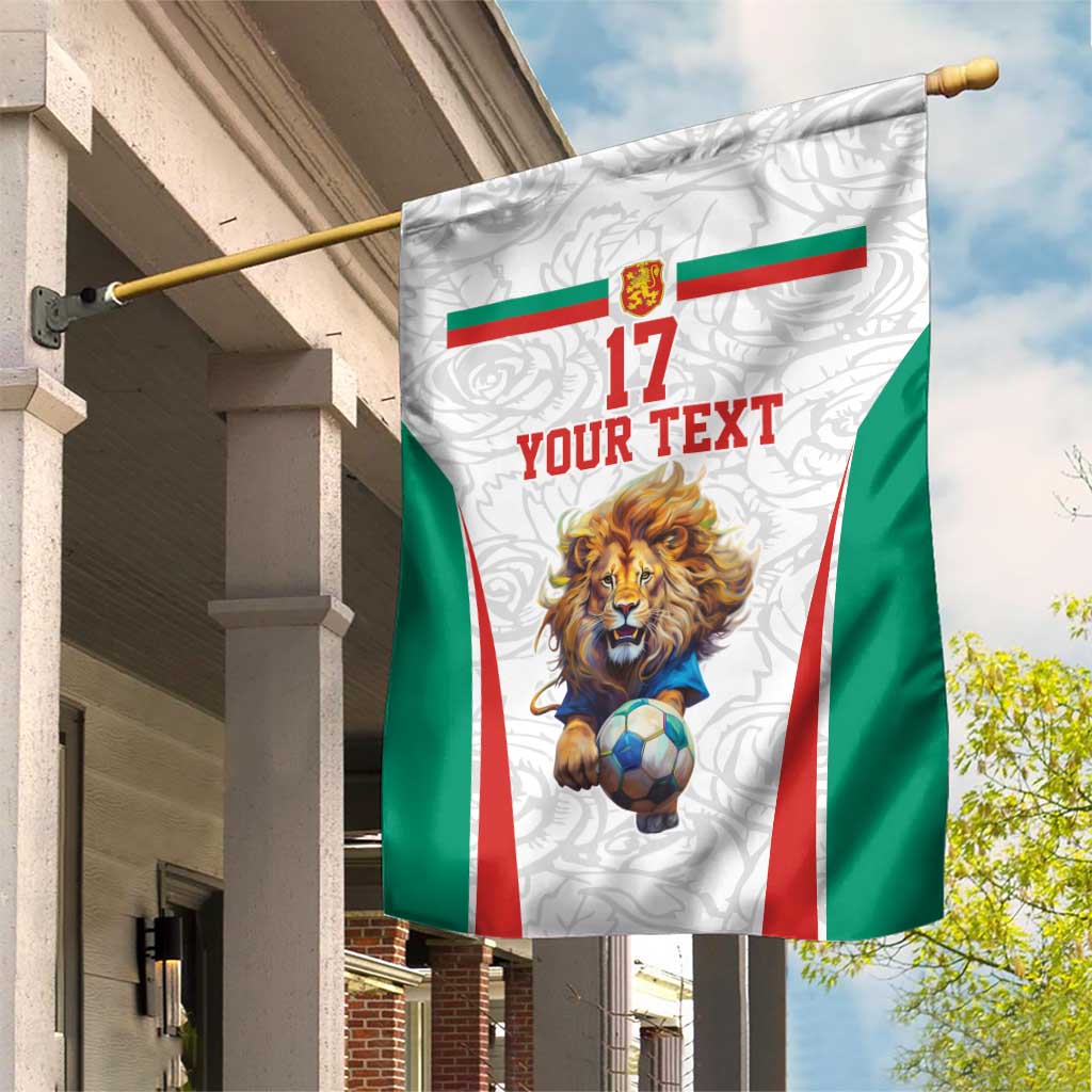 Custom Bulgaria Football We are Champions Garden Flag Sporty Style with Lion Mascot