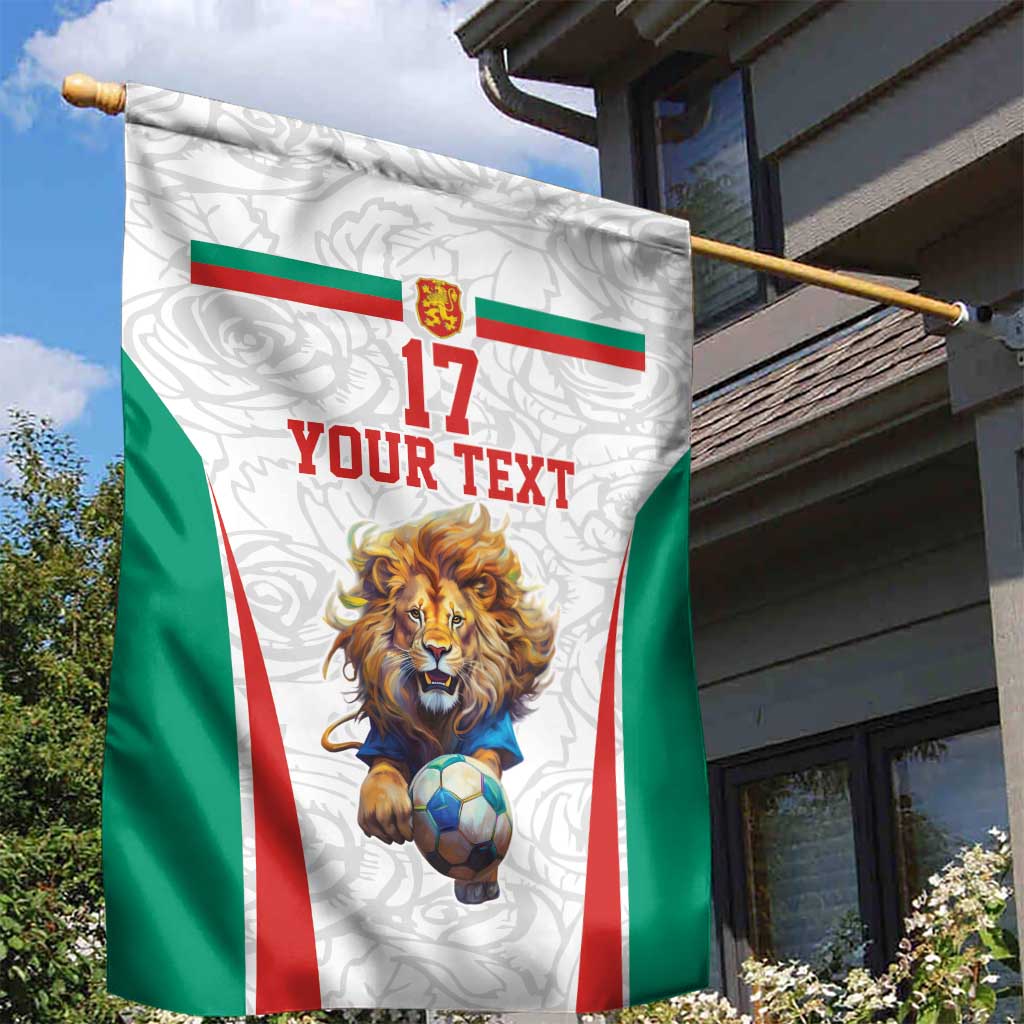 Custom Bulgaria Football We are Champions Garden Flag Sporty Style with Lion Mascot