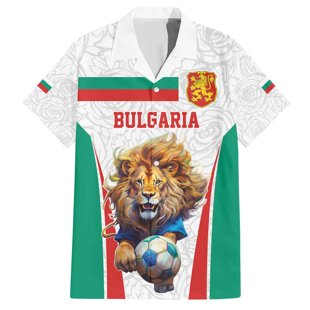 Custom Bulgaria Football We are Champions Hawaiian Shirt Sporty Style with Lion Mascot