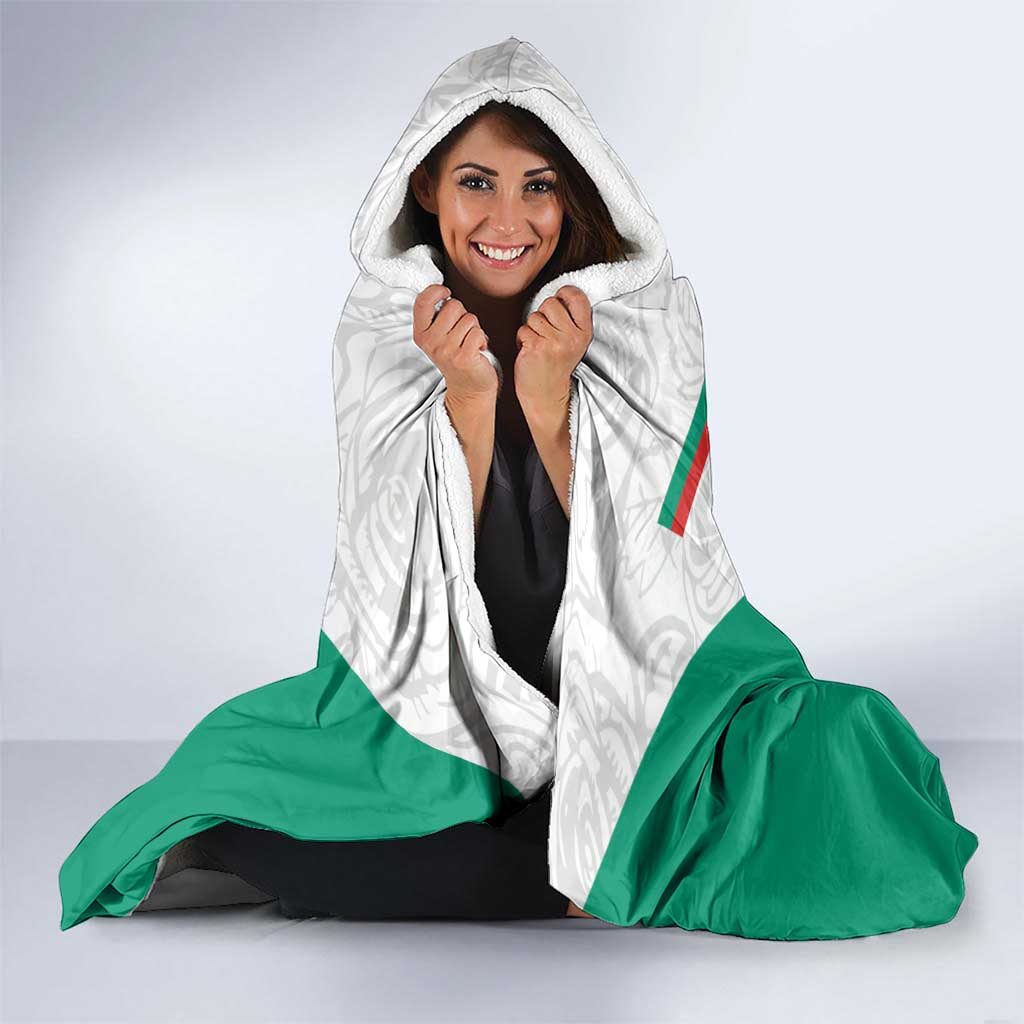 Custom Bulgaria Football We are Champions Hooded Blanket Sporty Style with Lion Mascot