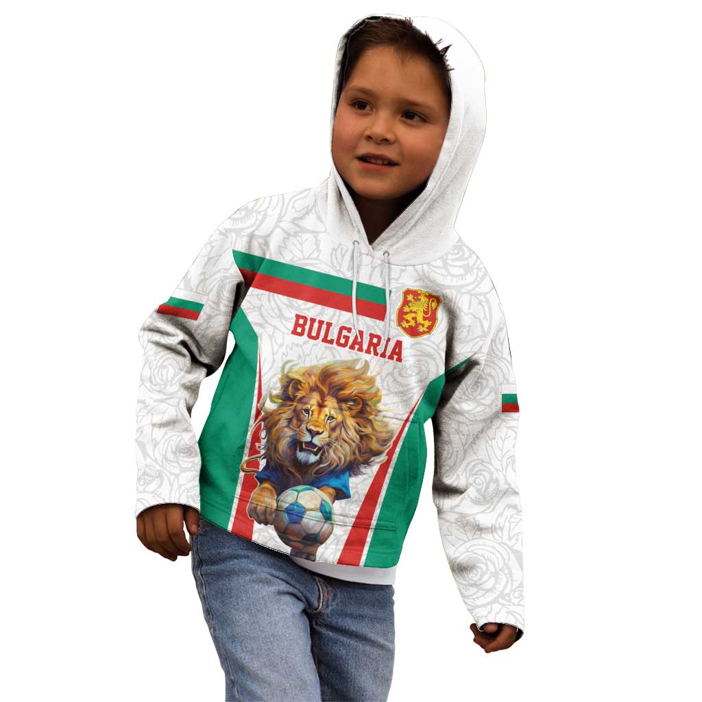 Custom Bulgaria Football We are Champions Kid Hoodie Sporty Style with Lion Mascot