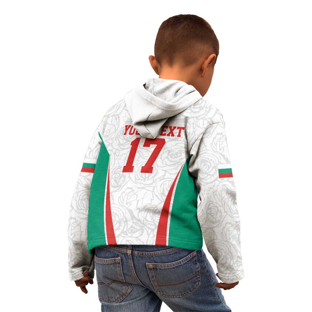 Custom Bulgaria Football We are Champions Kid Hoodie Sporty Style with Lion Mascot