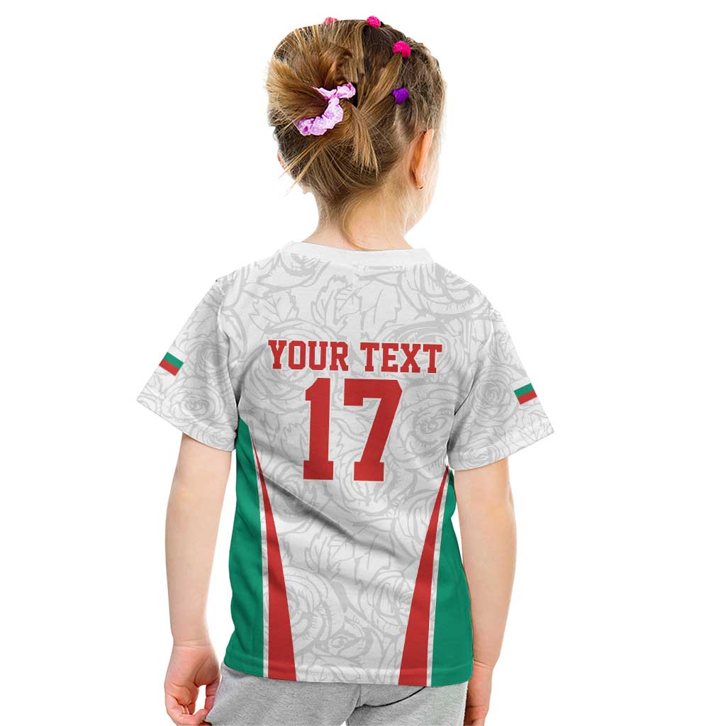 Custom Bulgaria Football We are Champions Kid T Shirt Sporty Style with Lion Mascot