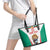 Custom Bulgaria Football We are Champions Leather Tote Bag Sporty Style with Lion Mascot