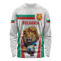 Custom Bulgaria Football We are Champions Long Sleeve Shirt Sporty Style with Lion Mascot