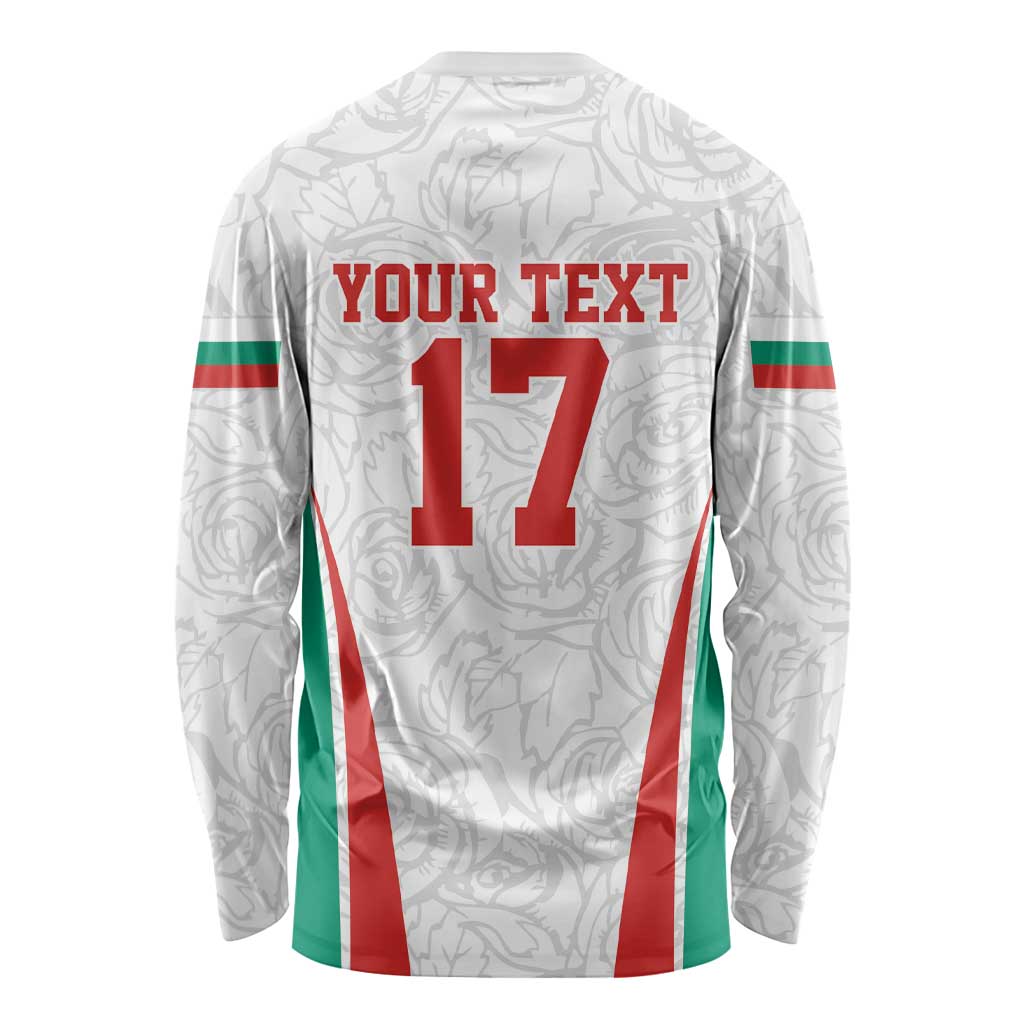 Custom Bulgaria Football We are Champions Long Sleeve Shirt Sporty Style with Lion Mascot