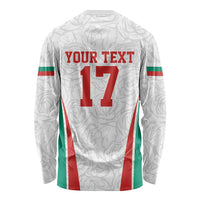 Custom Bulgaria Football We are Champions Long Sleeve Shirt Sporty Style with Lion Mascot