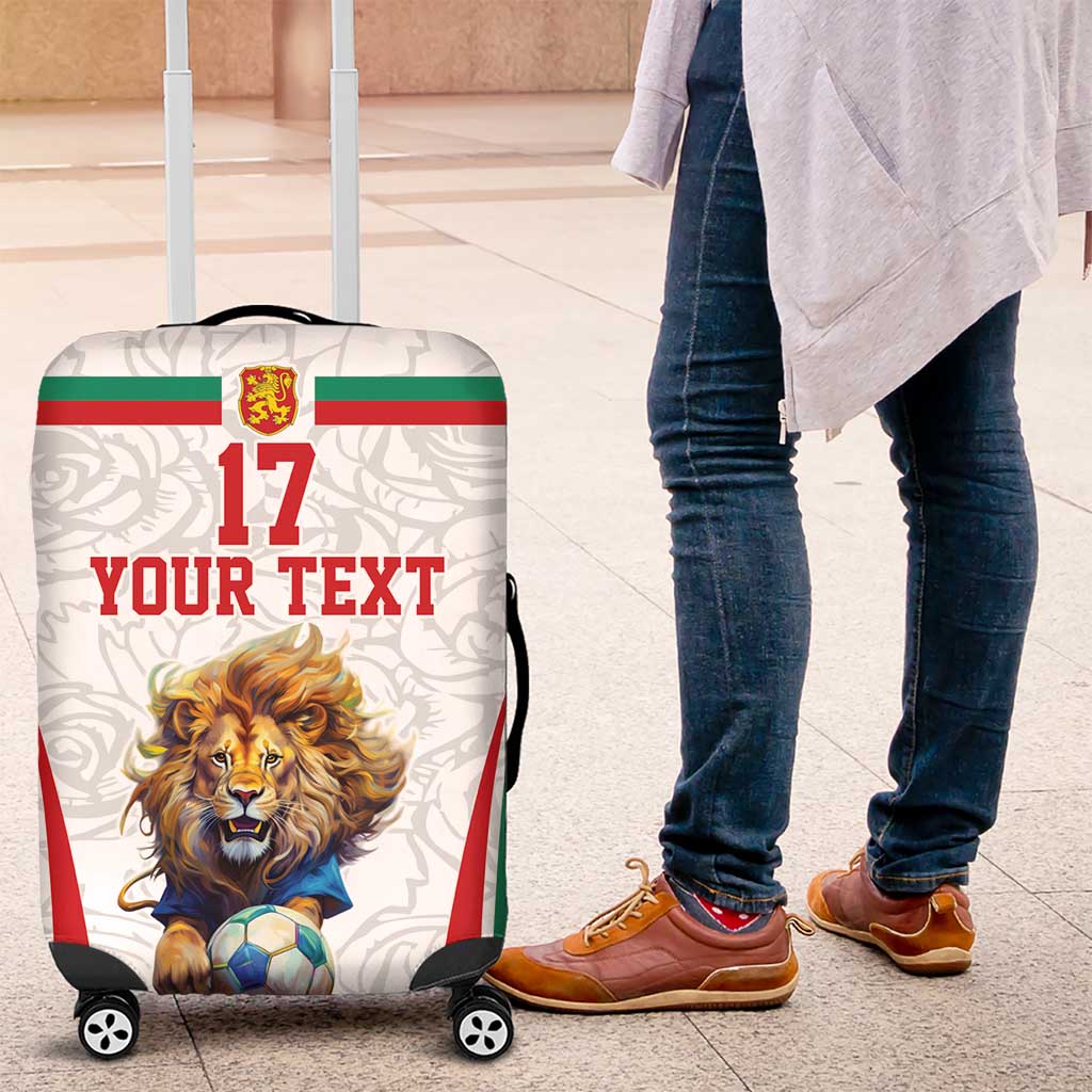 Custom Bulgaria Football We are Champions Luggage Cover Sporty Style with Lion Mascot