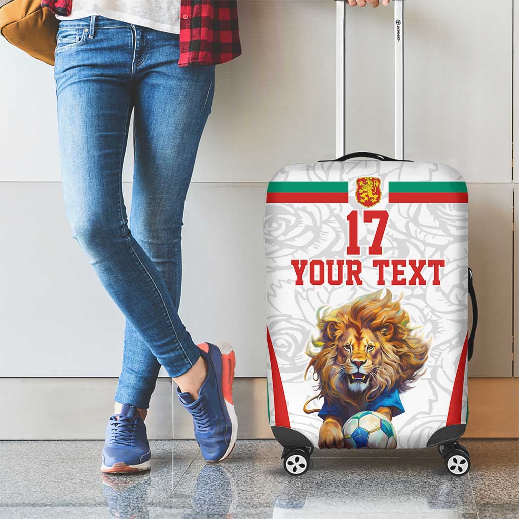 Custom Bulgaria Football We are Champions Luggage Cover Sporty Style with Lion Mascot