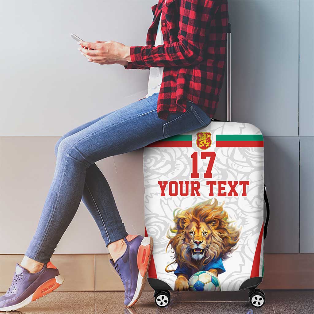 Custom Bulgaria Football We are Champions Luggage Cover Sporty Style with Lion Mascot