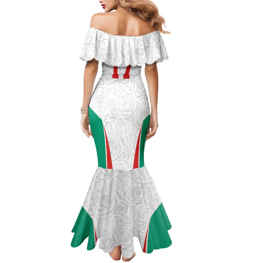 Custom Bulgaria Football We are Champions Mermaid Dress Sporty Style with Lion Mascot