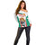 Custom Bulgaria Football We are Champions Off Shoulder Sweater Sporty Style with Lion Mascot