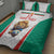 Custom Bulgaria Football We are Champions Quilt Bed Set Sporty Style with Lion Mascot