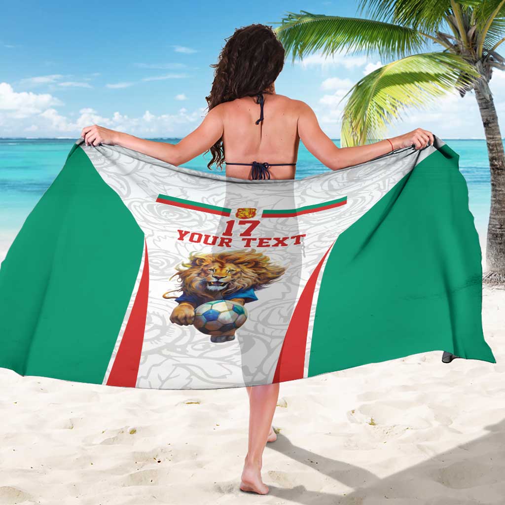 Custom Bulgaria Football We are Champions Sarong Sporty Style with Lion Mascot