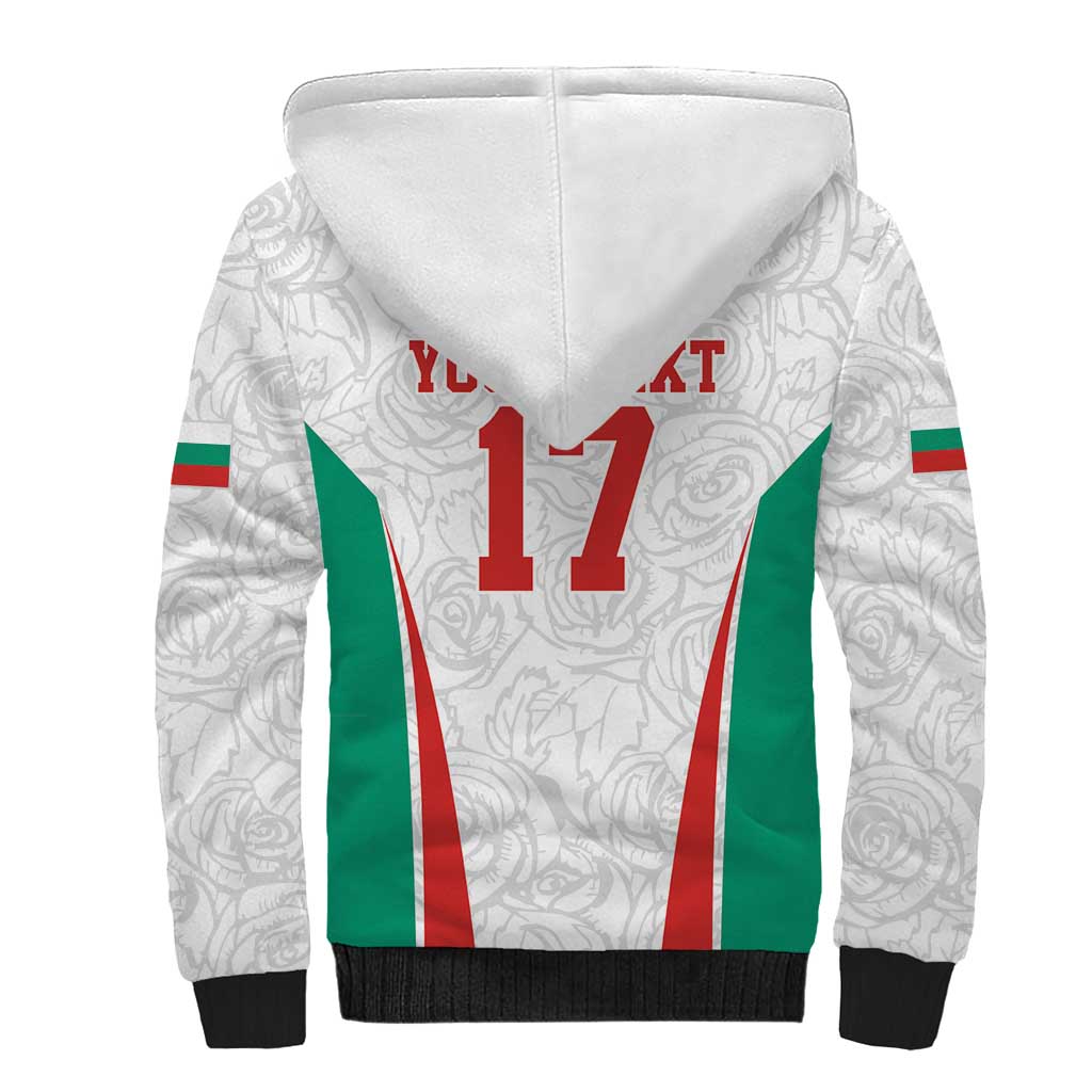 Custom Bulgaria Football We are Champions Sherpa Hoodie Sporty Style with Lion Mascot