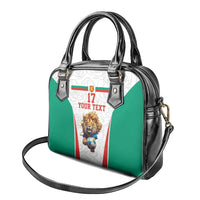 Custom Bulgaria Football We are Champions Shoulder Handbag Sporty Style with Lion Mascot