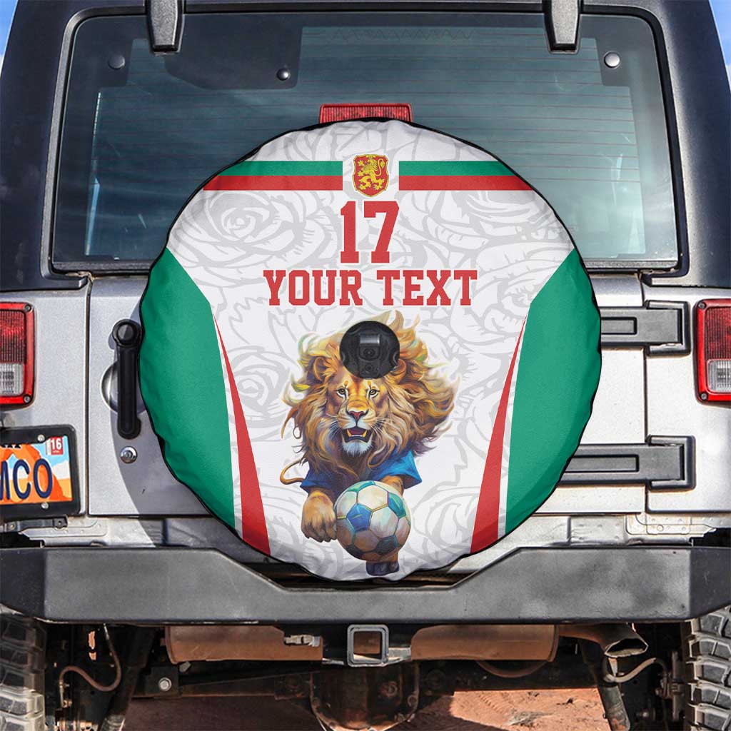 Custom Bulgaria Football We are Champions Spare Tire Cover Sporty Style with Lion Mascot