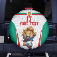 Custom Bulgaria Football We are Champions Spare Tire Cover Sporty Style with Lion Mascot