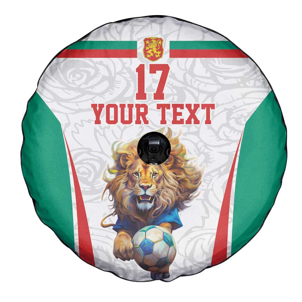 Custom Bulgaria Football We are Champions Spare Tire Cover Sporty Style with Lion Mascot