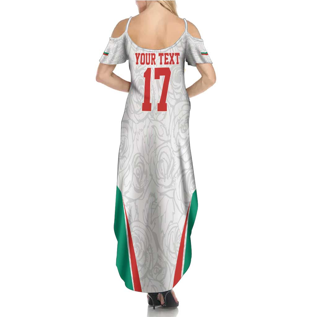 Custom Bulgaria Football We are Champions Summer Maxi Dress Sporty Style with Lion Mascot