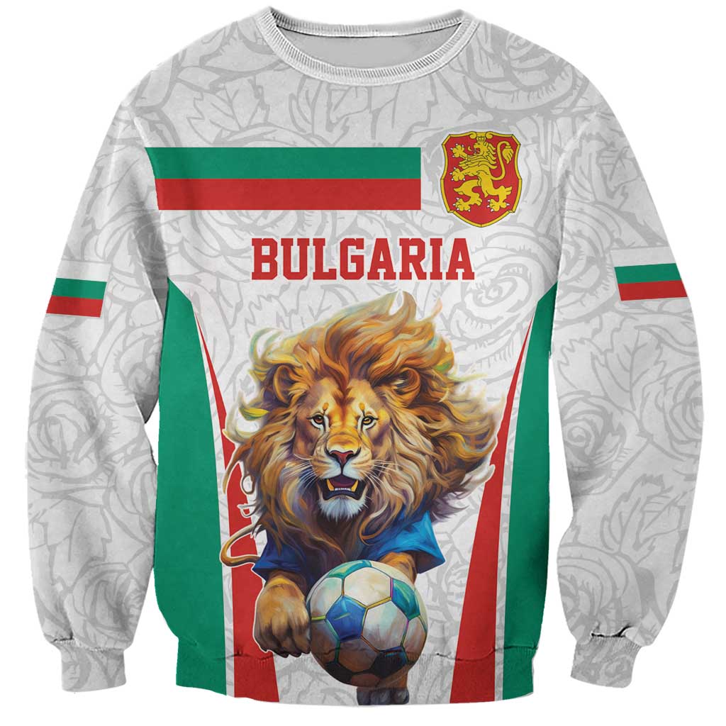 Custom Bulgaria Football We are Champions Sweatshirt Sporty Style with Lion Mascot