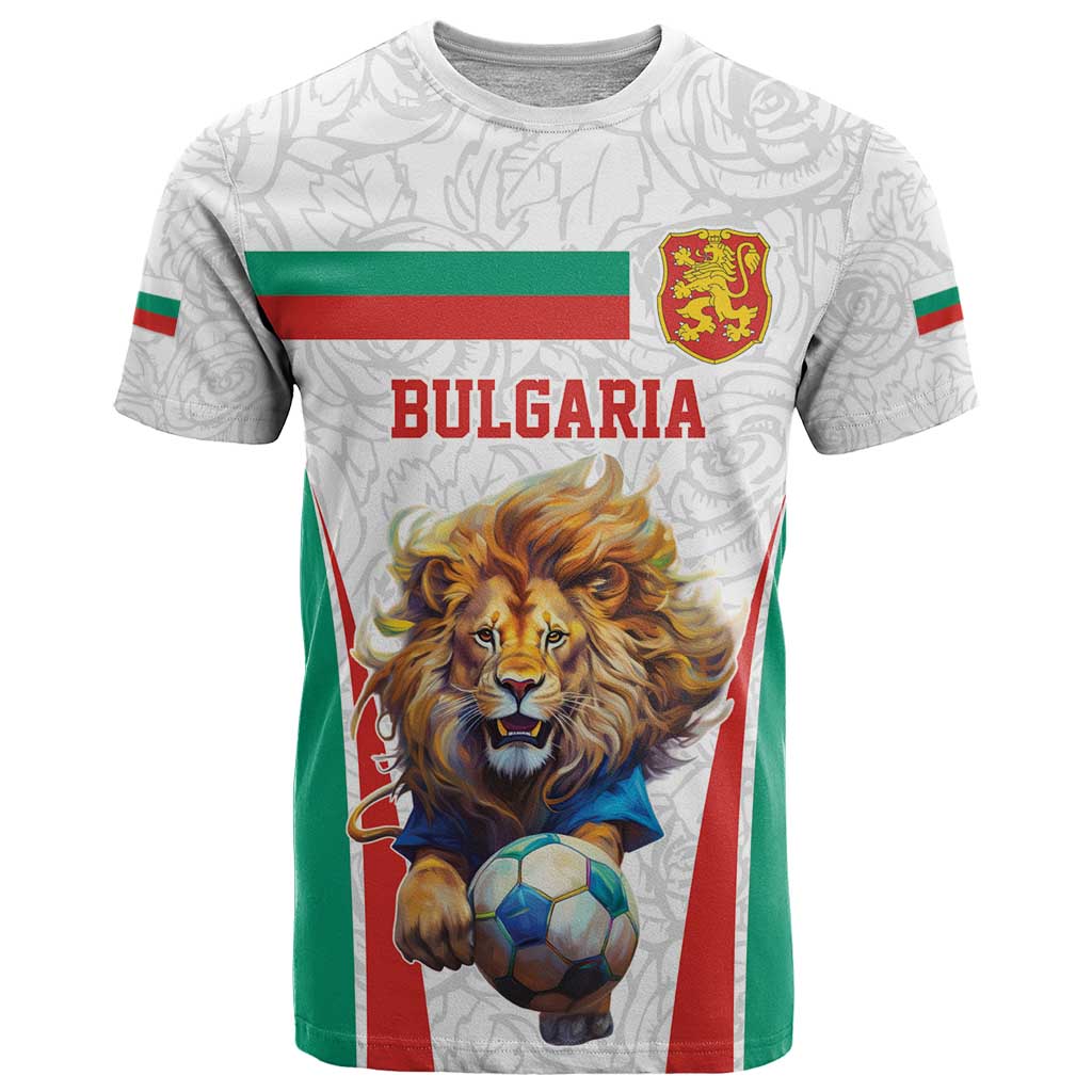 Custom Bulgaria Football We are Champions T Shirt Sporty Style with Lion Mascot