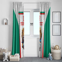 Custom Bulgaria Football We are Champions Window Curtain Sporty Style with Lion Mascot