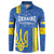 Custom Ukraine Football Button Sweatshirt Blue Style
