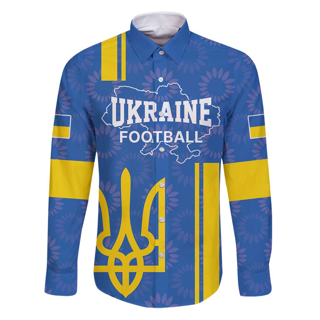 Custom Ukraine Football Family Matching Puletasi and Hawaiian Shirt Blue Style