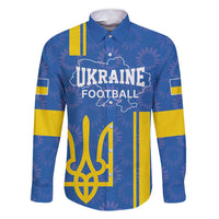 Custom Ukraine Football Family Matching Summer Maxi Dress and Hawaiian Shirt Blue Style