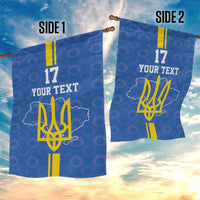Custom Ukraine Football Garden Flag Blue Style