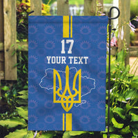 Custom Ukraine Football Garden Flag Blue Style