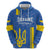 Custom Ukraine Football Hoodie Blue Style