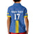 Custom Ukraine Football Kid Polo Shirt Blue Style
