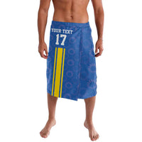 Custom Ukraine Football Lavalava Blue Style